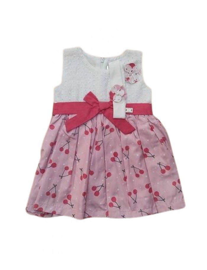 Κορίτσι φόρεμα 0-18 μηνών ΕΒΙΤΑ ροζ 214519