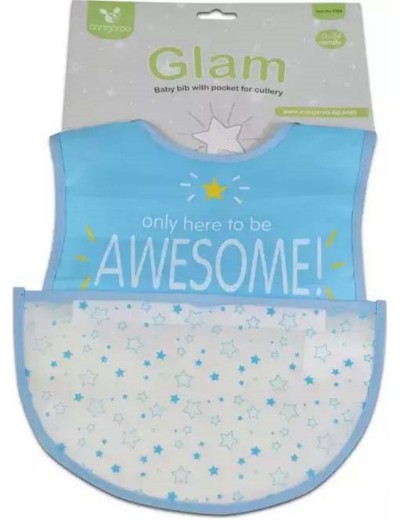 Σαλιάρα Βaby Bib Glam Blue Cangaroo 3800146266141