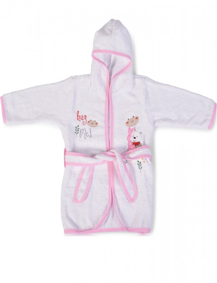 Μπουρνούζι 2-3 ετών Hooded Cangaroo Hug me Pink 3800146267315