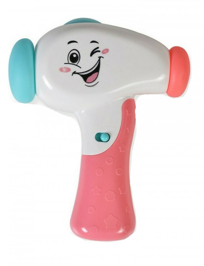Moni Toys Βρεφικό μουσικό σφυρί Baby hammer Pink K999-119B