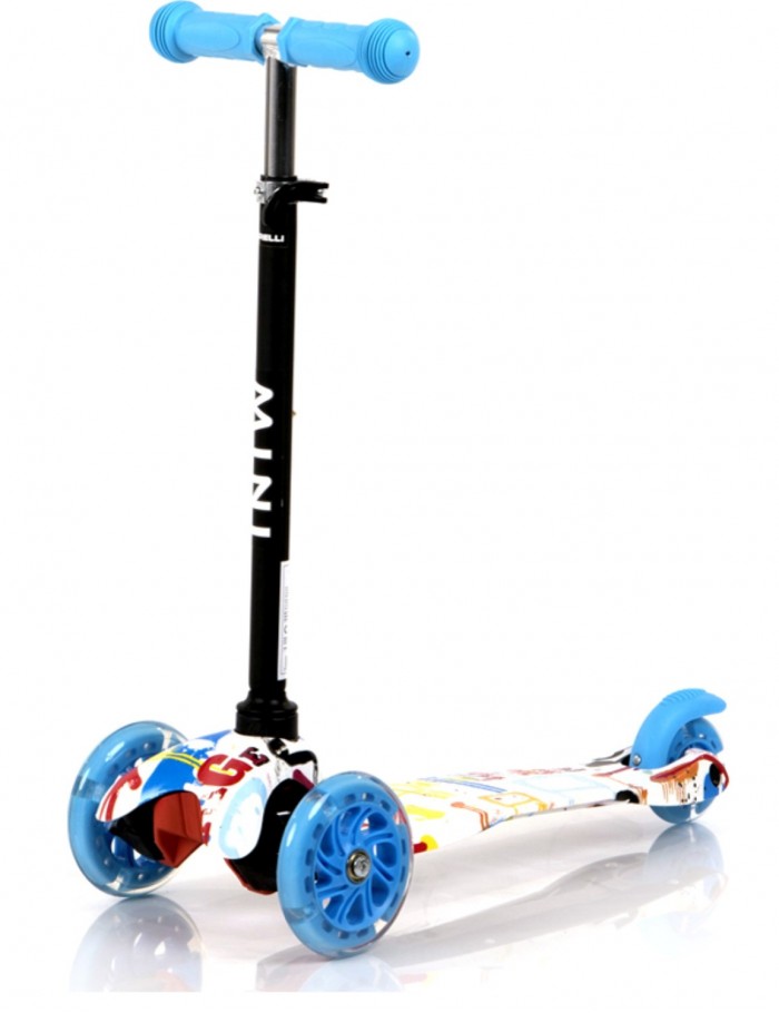 Πατίνι Scooter Τρίτροχο Mini με Φωτιζόμενους Τροχούς Graffiti Lorelli 10390010003