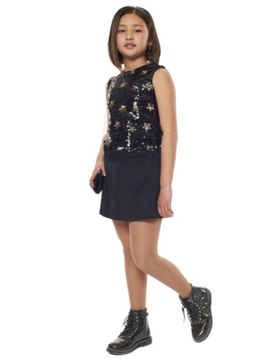 Κορίτσι φόρεμα 6-16 ετών ΕΒΙΤΑ μαύρο 227074