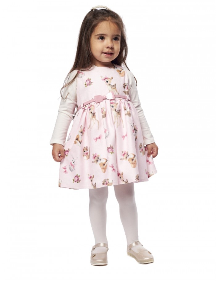 Κορίτσι φόρεμα 0-24 μηνών ΕΒΙΤΑ ροζ 227539