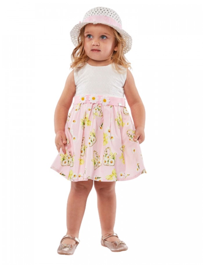 Κορίτσι φόρεμα 0-18 μηνών ΕΒΙΤΑ ροζ 226502