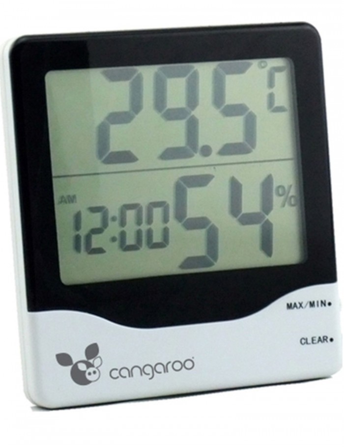 Cangaroo Ψηφιακό Θερμόμετρο Υγρόμετρο Μπάνιου 3in1 3800146260460