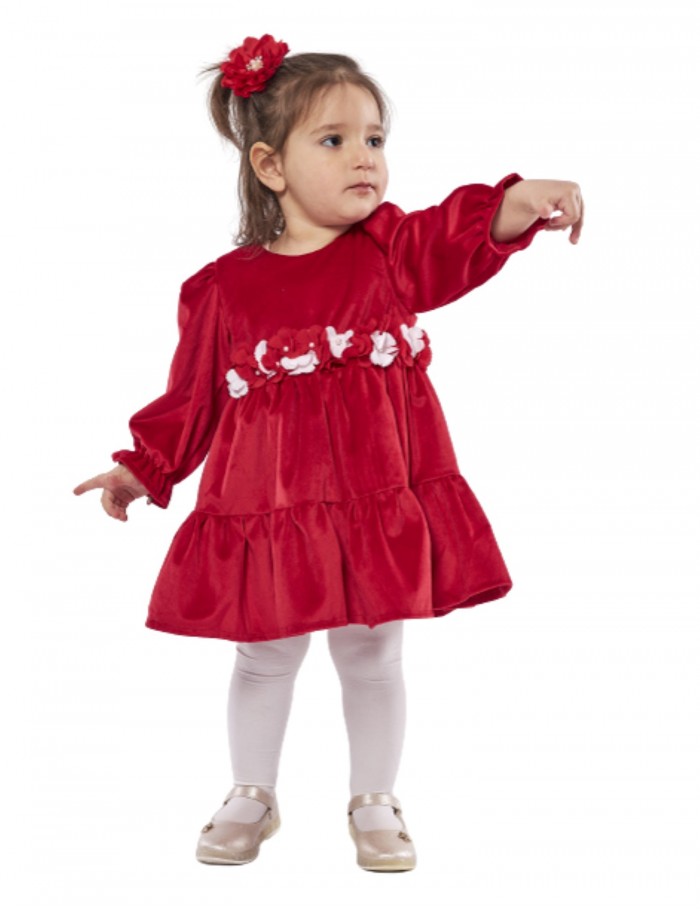 Κορίτσι φόρεμα 0-24 μηνών ΕΒΙΤΑ κόκκινο 239522k