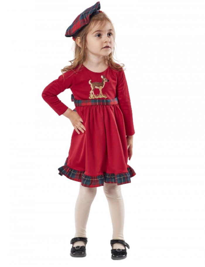 Κορίτσι φόρεμα 0-24 μηνών ΕΒΙΤΑ κόκκινο 239514
