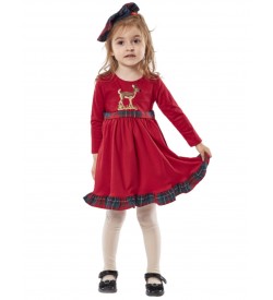 Κορίτσι φόρεμα 0-24 μηνών ΕΒΙΤΑ κόκκινο 239514
