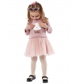 Κορίτσι φόρεμα 1-6 ΕΒΙΤΑ ροζ 239240r