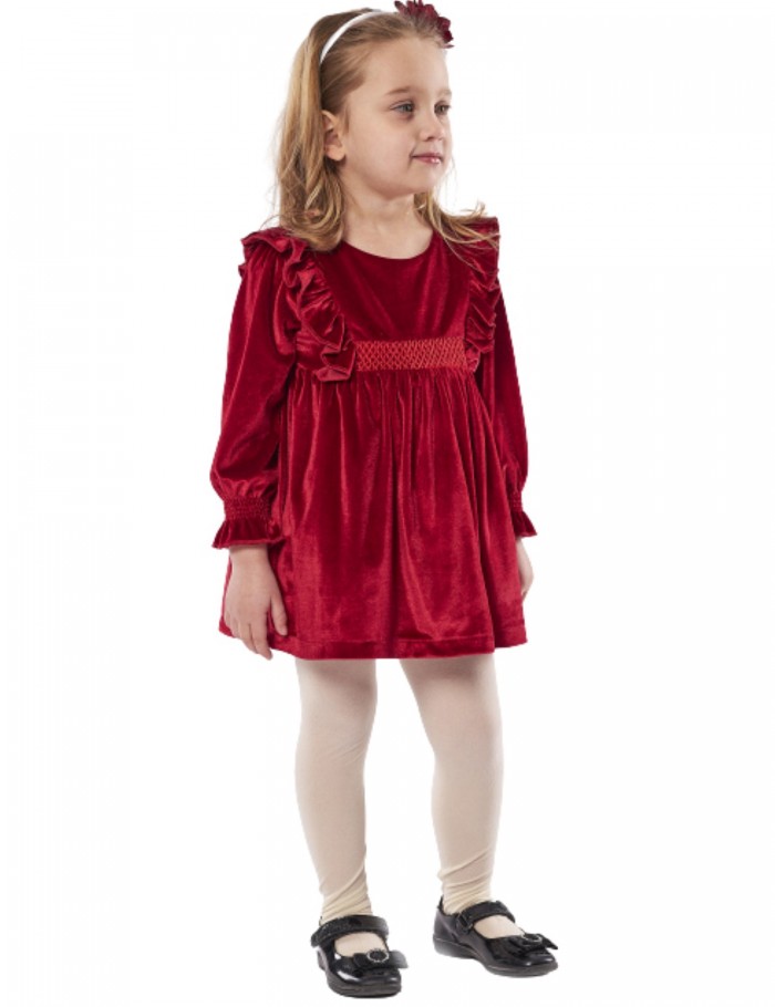 Κορίτσι φόρεμα 1-6 ΕΒΙΤΑ κόκκινο 239270k