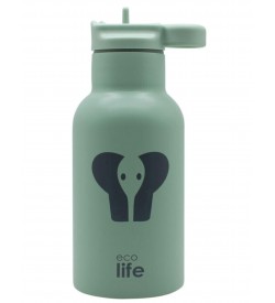 Ecolife Ανοξείδωτο Παγούρι Θερμός ελεφαντάκι BO-2015 πράσινο 350ml 5208009002420