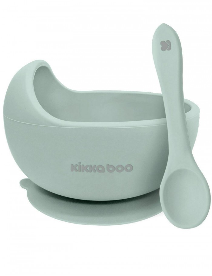 Kikka Boo Παιδικό Σετ Φαγητοδοχείου από Σιλικόνη Yummy Mint 31302040115