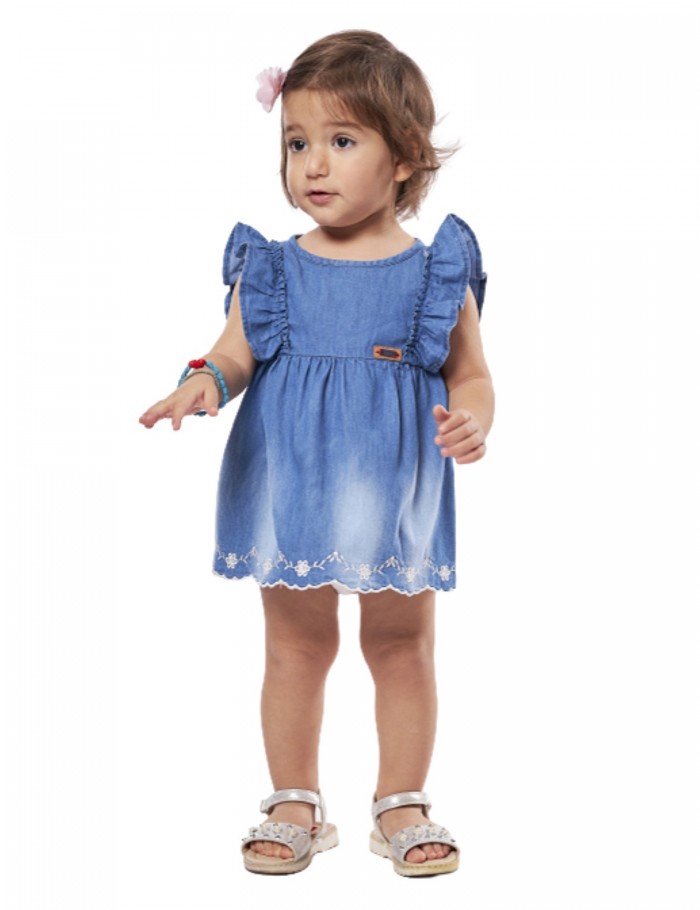 Κορίτσι φόρεμα 0-24 μηνών ΕΒΙΤΑ τζιν 238525