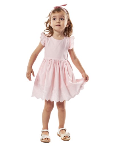 Κορίτσι φόρεμα 0-24 μηνών ΕΒΙΤΑ ροζ 238502r