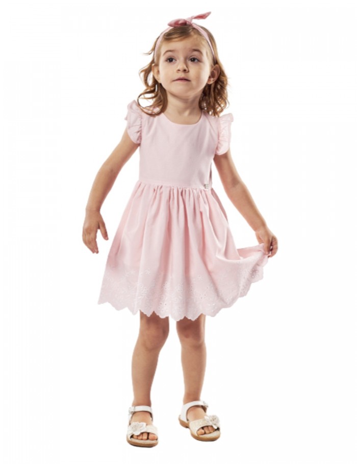 Κορίτσι φόρεμα 0-24 μηνών ΕΒΙΤΑ ροζ 238502r