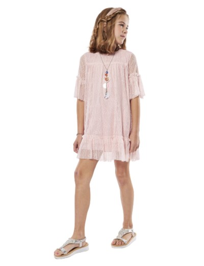 Κορίτσι φόρεμα 6-16 ΕΒΙΤΑ ροζ 238036r