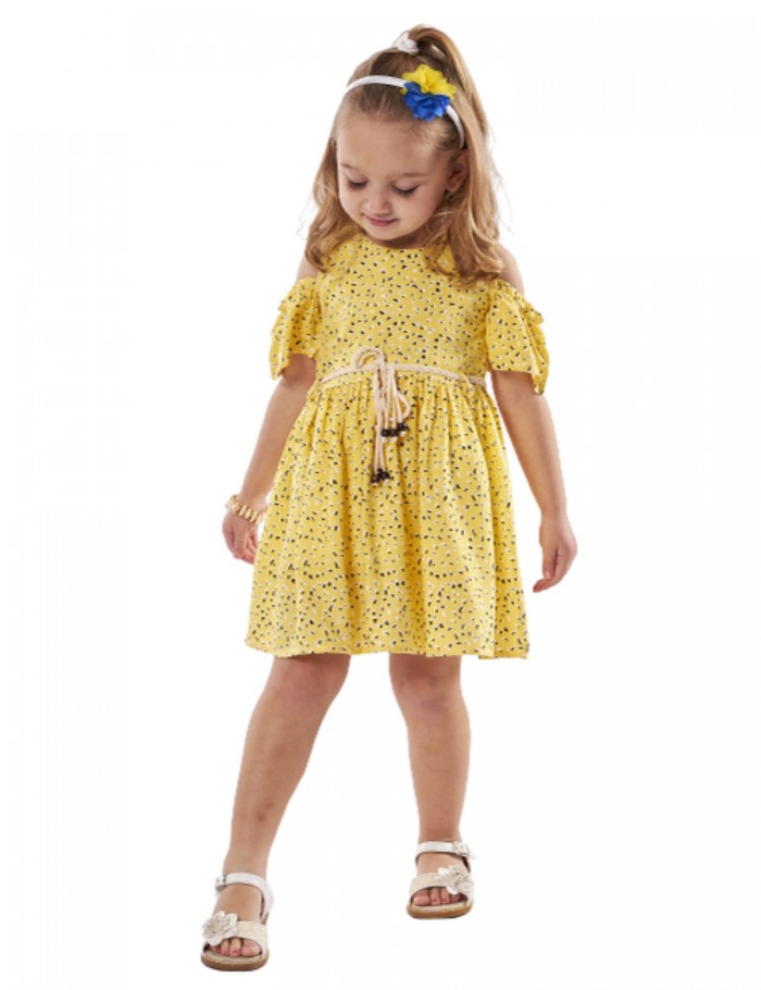 Κορίτσι φόρεμα 1-6 ΕΒΙΤΑ κίτρινο 238227k