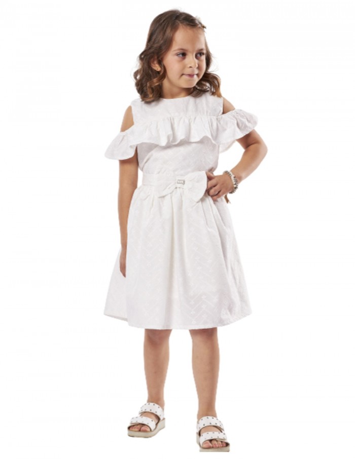 Κορίτσι φόρεμα 1-6 ΕΒΙΤΑ λευκό 238220