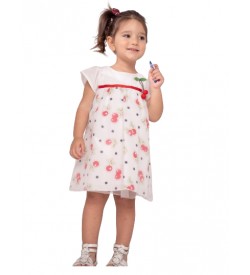 Κορίτσι φόρεμα 0-24 μηνών ΕΒΙΤΑ λευκό 242506