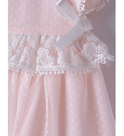 Κορίτσι φόρεμα 0-24 μηνών ΕΒΙΤΑ ροζ 242528