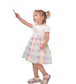 Κορίτσι φόρεμα 0-24 μηνών ΕΒΙΤΑ πολύχρωμο 242512