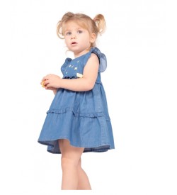 Κορίτσι φόρεμα 0-24 μηνών ΕΒΙΤΑ τζιν 242530