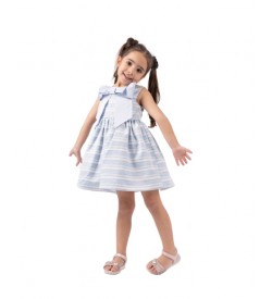 Κορίτσι φόρεμα 1-6 ΕΒΙΤΑ σιέλ 242236