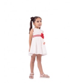 Κορίτσι φόρεμα 1-6 ΕΒΙΤΑ λευκό 242202