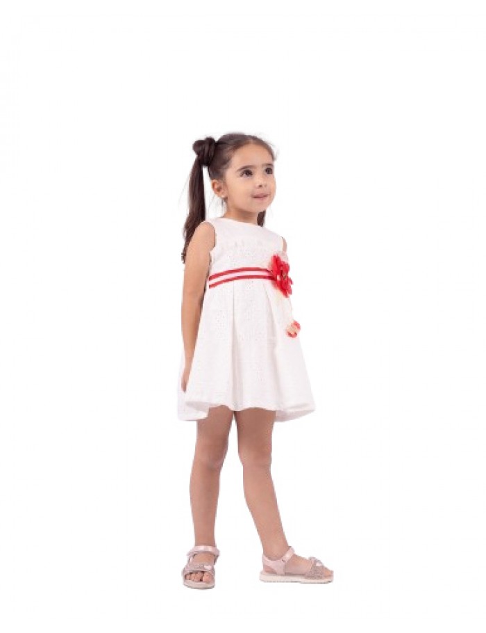 Κορίτσι φόρεμα 1-6 ΕΒΙΤΑ λευκό 242202