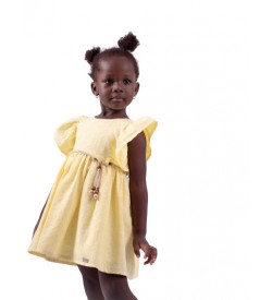 Κορίτσι φόρεμα 1-6 ΕΒΙΤΑ κίτρινο 242203k