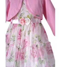 Κορίτσι φόρεμα 1-6 ΕΒΙΤΑ φλοράλ-ροζ 242207r
