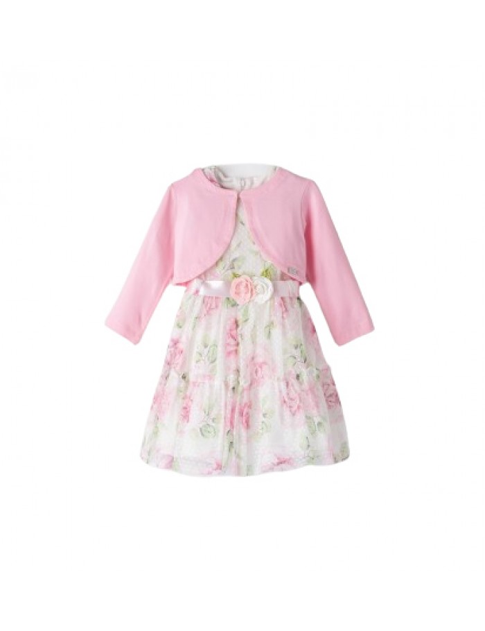 Κορίτσι φόρεμα 1-6 ΕΒΙΤΑ φλοράλ-ροζ 242207r