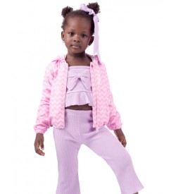 Κορίτσι μπουφάν 1-6 ετών ΕΒΙΤΑ ροζ 242216r