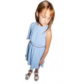 Κορίτσι φόρεμα 6-16 ΕΒΙΤΑ γαλάζιο 242034