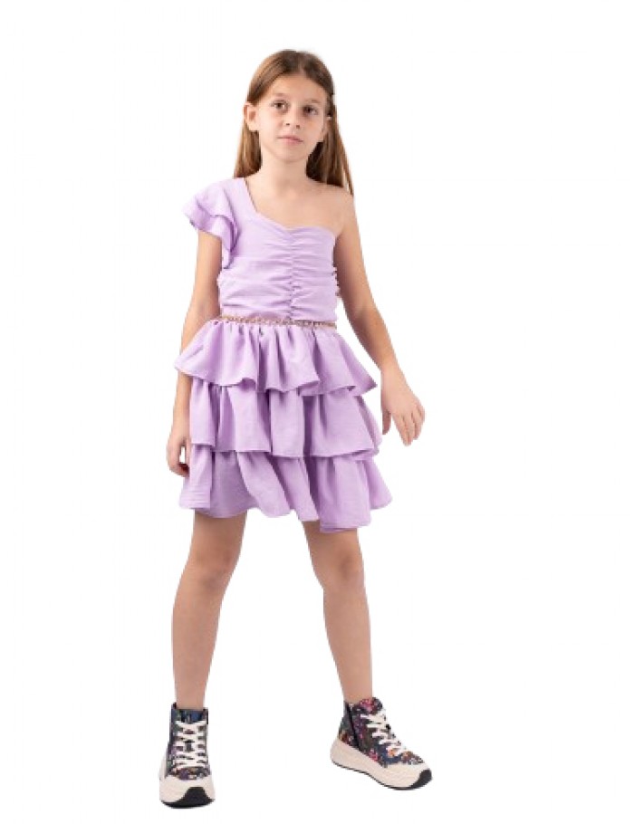 Κορίτσι φόρεμα 6-16 ΕΒΙΤΑ λιλά 242065
