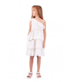 Κορίτσι φόρεμα 6-16 ΕΒΙΤΑ λευκό 242078