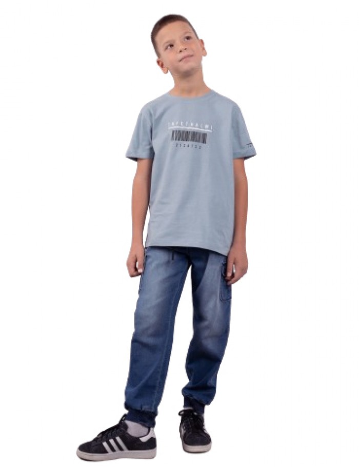 Αγόρι μπλούζα 6-14 Hashtag πετρόλ 242747p