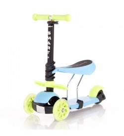 Lorelli αναδιπλούμενο πατίνι Scooter με κάθισμα Smart Plus Blue & Green 10390030020