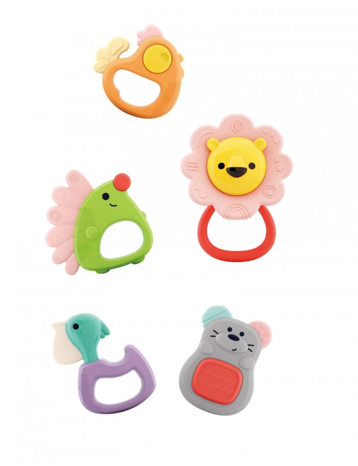 Hola E318A Βρεφικά Μασητικά 5τμχ Forest Baby Teether 3800146224080