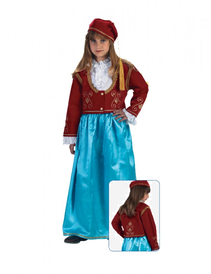 Κορίτσι   4-14  παραδοσιακή φορεσιά Αμαλίας Lux  30022