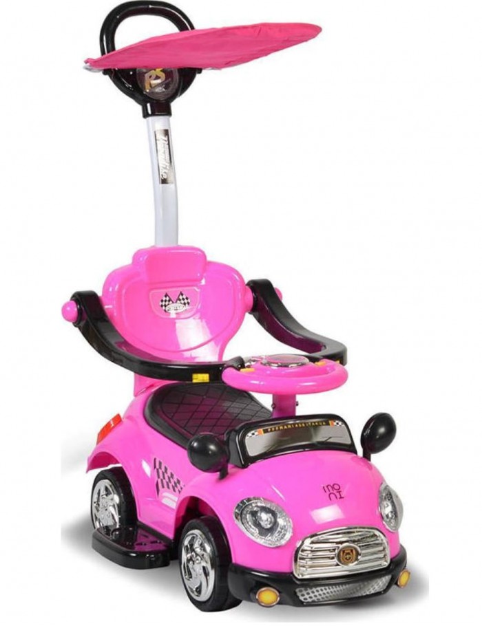 Περπατούρα Αυτοκινητάκι Με λαβή Γονέα Ride On Paradise Pink 3800146230289