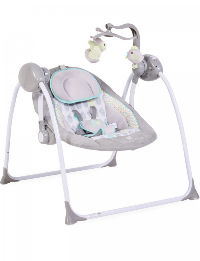 Ηλεκτρικό Βρεφικό Ρηλάξ-Κούνια Cangaroo Baby Swing+ Plus Grey 3800146247126