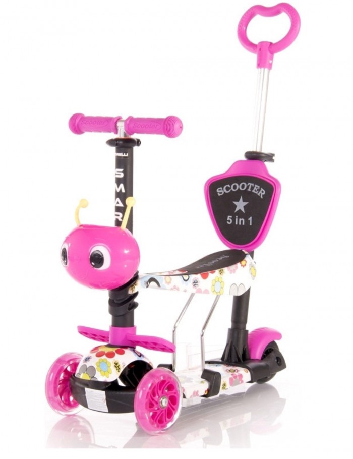 Πατίνι Lorelli Smart Plus Scooter με κάθισμα Pink Flowers 10390030001